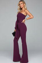 Purple jumpsuit side angle