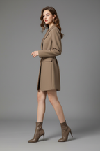 Taupe blazer - zijkant