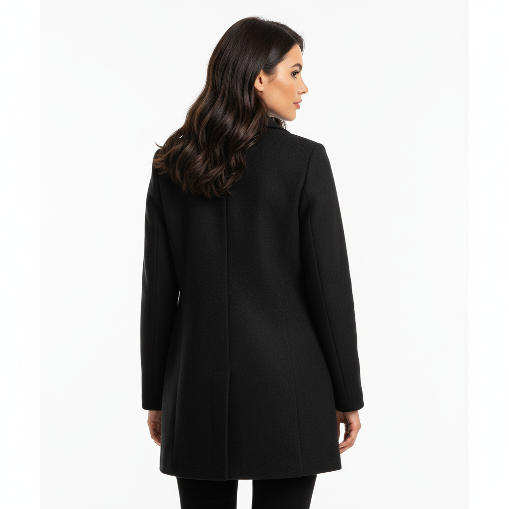 Zwart model achterkant