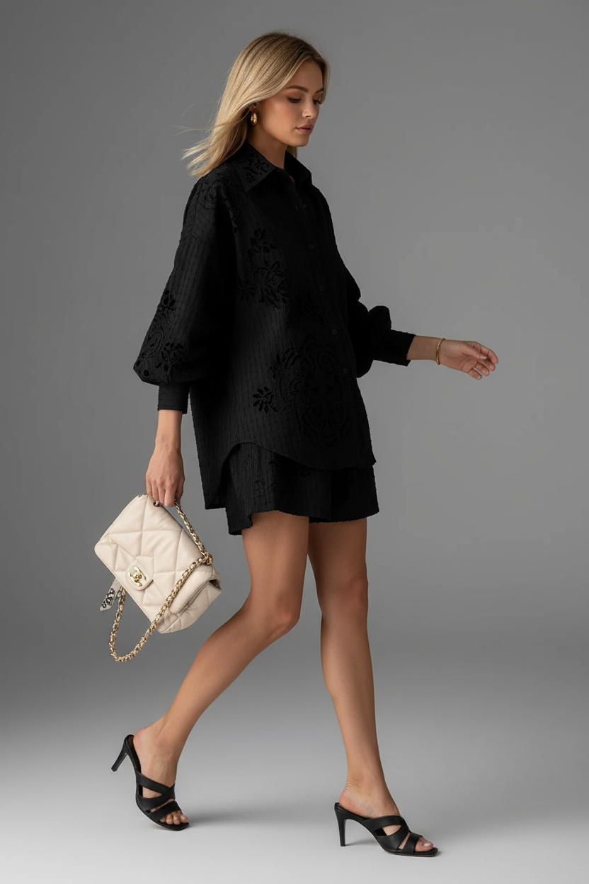 Zwarte set - zijkant